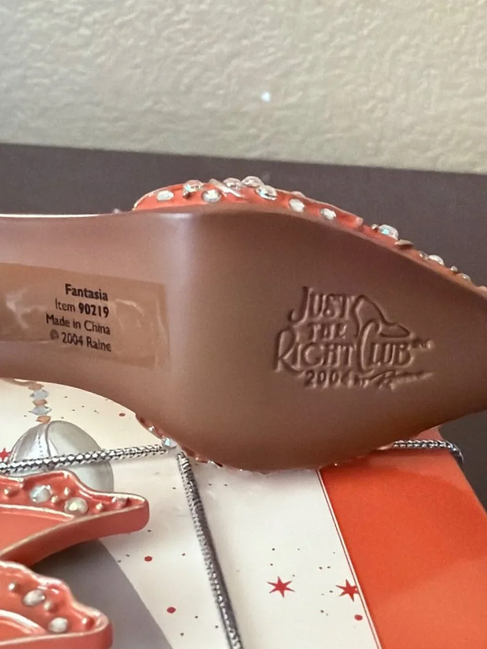 Just the Right Shoe Raine 2003/2004 Club Ornaments Bejeweled Fantasia Christmas